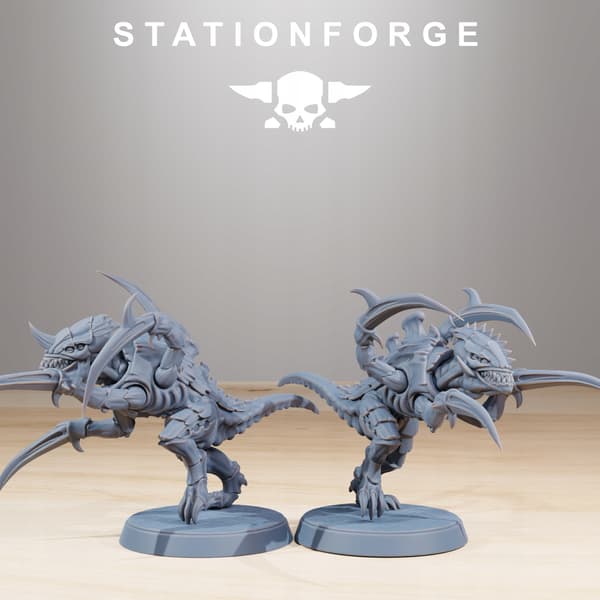 Xenarid Infantry Melee Unit – Station Forge – 3D Print