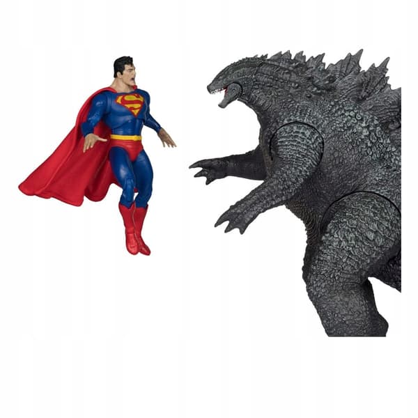 DC Multiverse Superman vs Godzilla 2-Pack Action Figures, 30 cm, McFarlane Toy