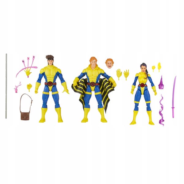Hasbro X-Men 60th Anniversary Marvel Legends Pack 3: Gambit, Banshee and Psylocke Figures