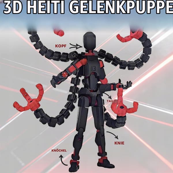 PLUSHCEWT T13 Action Figure with Interchangeable Hands and Accessories
