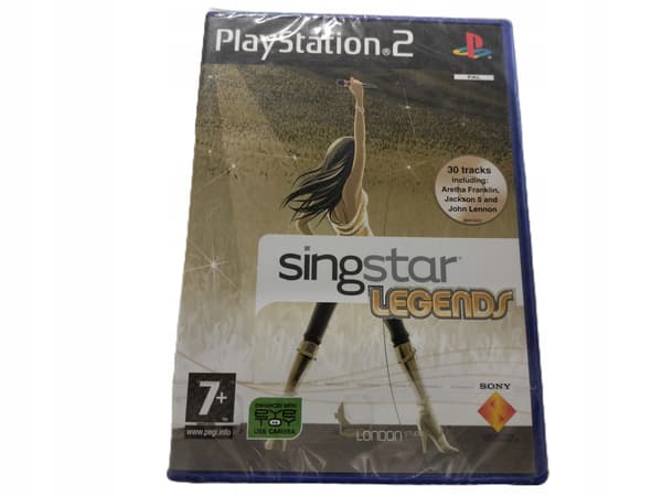 SINGSTAR LEGENDS PS2 PAL ENG WRAP-AROUND COVER