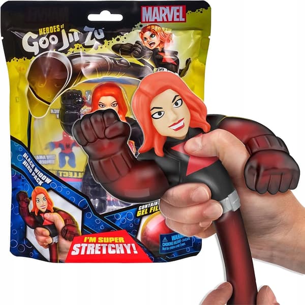 GOO JIT ZU MARVEL BLACK WIDOW SLIME FIGURINE 41440 STRETCHABLE