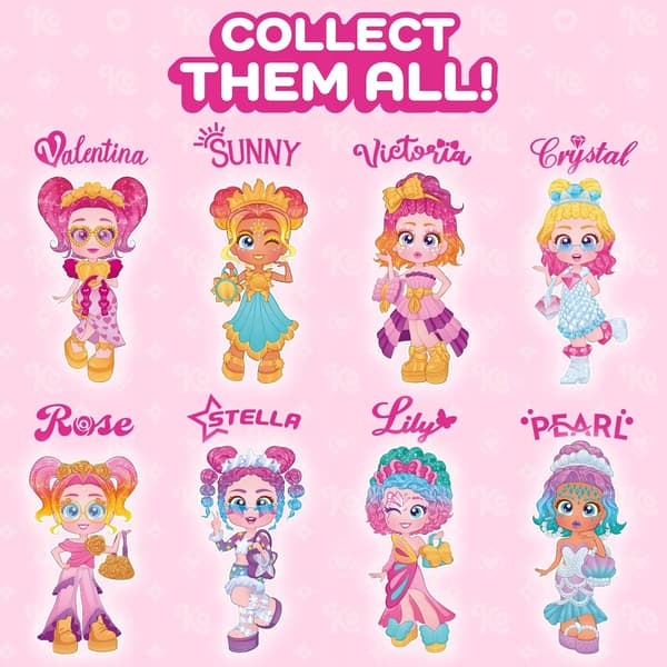KOOKY LOOS GOLDEN GALA MINI DOLL WITH CHANGEABLE FACES – PEARL
