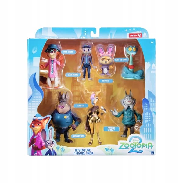 DISNEY Figures: 7 Zootopia movable Disney figures