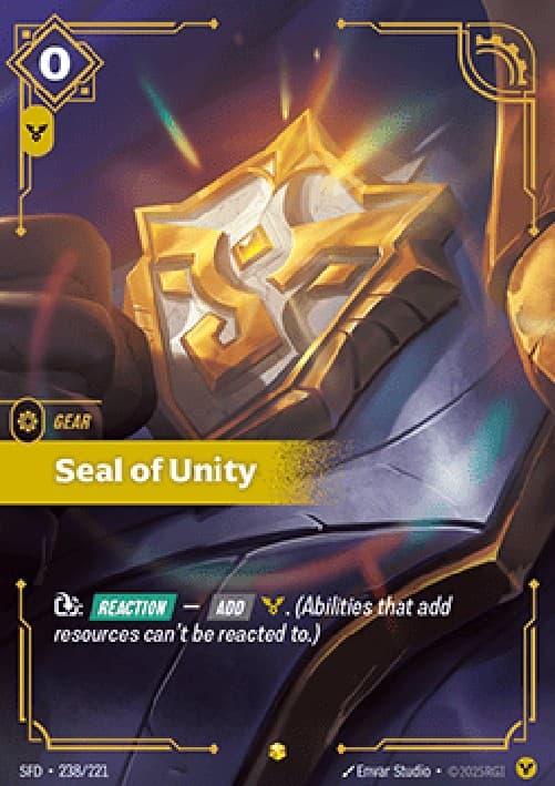 Riftbound SFD Seal of Unity
