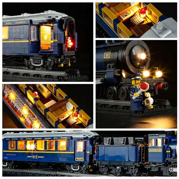 Lighting set for the LEGO Ideas Orient Express Train 21344