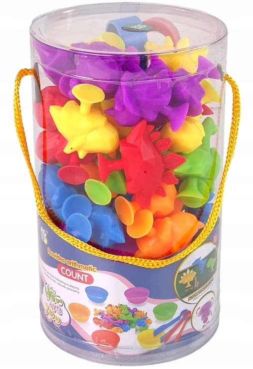 MEGA DINOSAUR TUBE FOR LEARNING COLOURS AND NUMBERS