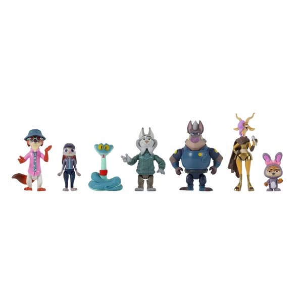 DISNEY Figures: 7 Zootopia movable Disney figures