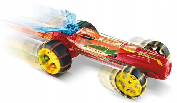 HOT WHEELS SELF-WINDING RACING CAR, RED, 4+