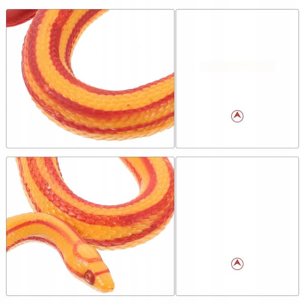 2 REALISTIC PLASTIC SNAKES – DECORATIONS AND TOYS