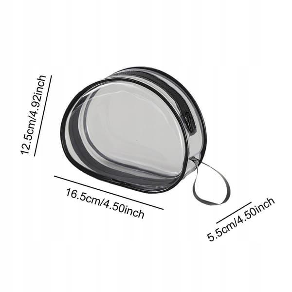Clear PVC Figure Display Bag – Doll Display Case – Small Doll Bag – Black