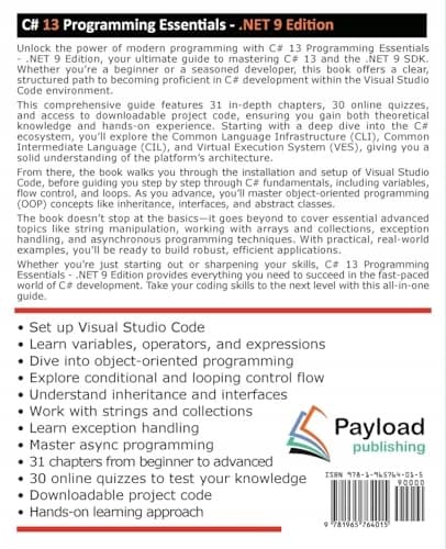C# 13 Programming Essentials – .NET 9 Edition: Learn C# and .NET 9 Programming