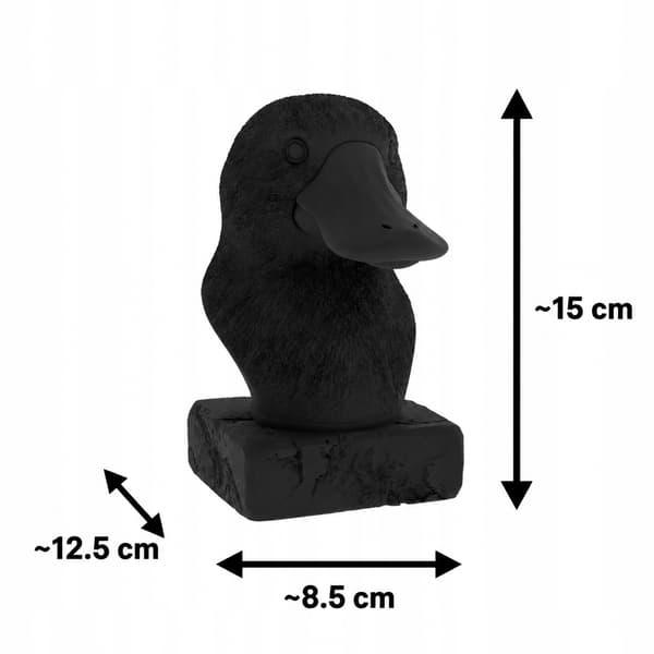 DECORATIVE FIGURINE: A BILLED BIRD BUST ON A BASE – MANY COLOURS