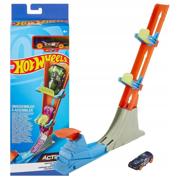 HOT WHEELS VERTICAL RALLY CHALLENGE SET + HDR82 CAR