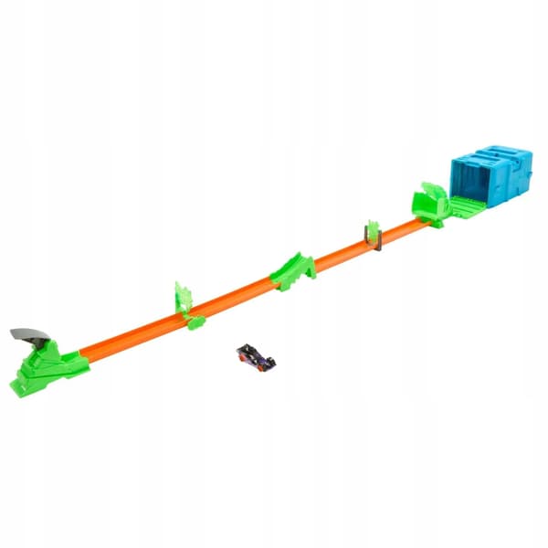 Hot Wheels Track Builder Track Set with Racing Accessories + Vehicle