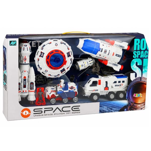 Large Space Set: UFO, Rockets, Rover, Vehicles, Spaceship, Alien – Space 8