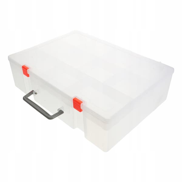 A PRACTICAL CONTAINER FOR SORTING LEGO BRICKS WITH A HANDLE