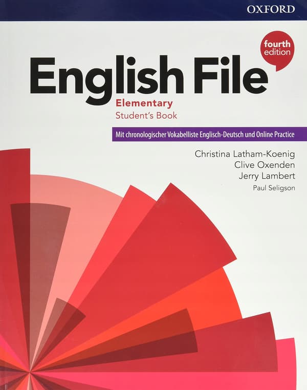 Eng File 4e Elem Students’ Book with German Word List & Online Practice Pack (De/c
