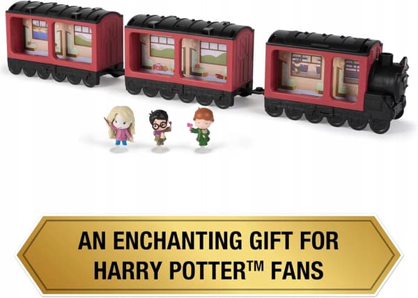 Harry Potter Hogwarts Express Train with 3 Micro Moments Figures Set