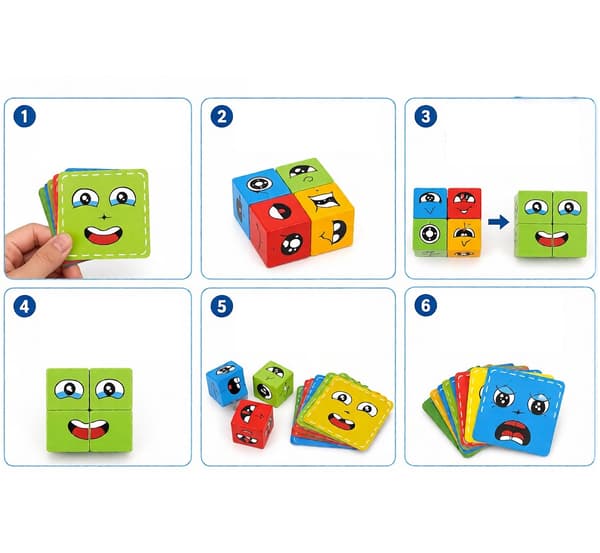 ARCOURSE LOGIC GAME: SMILIES, DICE, EMOTIONS, PUZZLE-SOLVING
