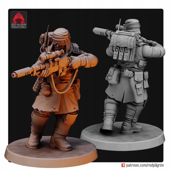 Desert Hawks-rekrutter x5 Red Pilgrim Miniatures 28