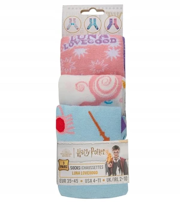 Classic Sock Set – Lenka Láskorádová, 3 pairs, Harry Potter