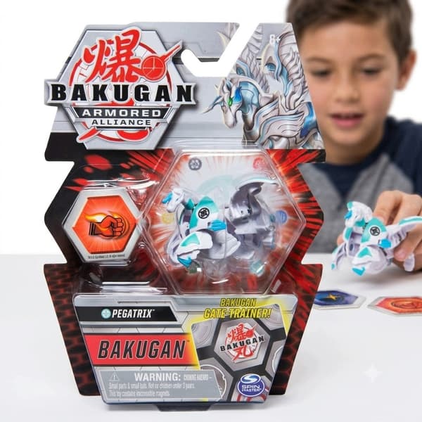 Bakugan Armoured Alliance Pegatrix Figure – Sphere 6+ Gate Trainer Figure