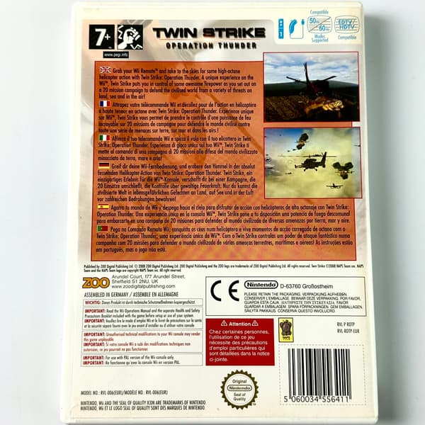 Twin Strike: Operation Thunger | Nintendo Wii | 3xA SET