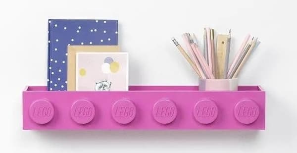 LEGO 41121739 PINK WALL-MOUNTED SHELF