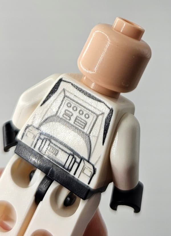Lego Star Wars Clone Trooper minifigure sw0541 DEFECT /