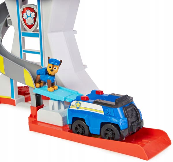 PSI PATROL POLICE CAR OBSERVATION BASE + CHASE BASE WITH SLIDE