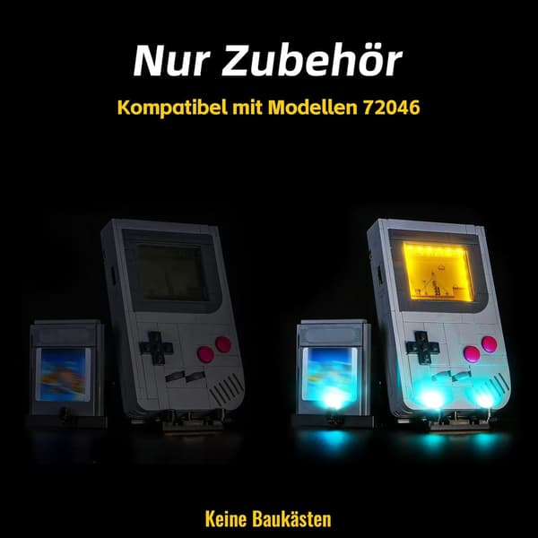 LED Lighting Set for LEGO Game Boy 72046 USB DIY BrickBling