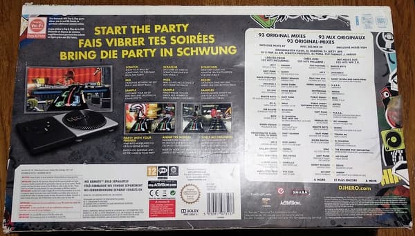 DJ HERO WITH TURNTABLE (WII GAME)
