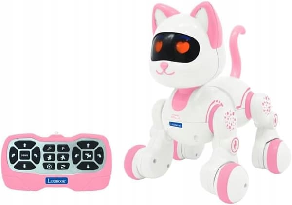 Lexibook Power Kitty Jr programmable STEM robot – pink and white