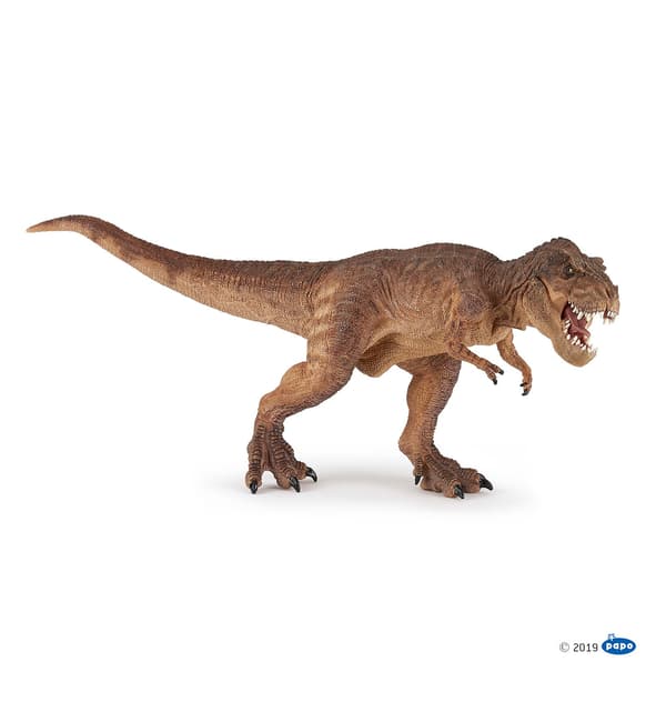 BROWN RUNNING T-REX DINOSAUR - PAPO - 55075