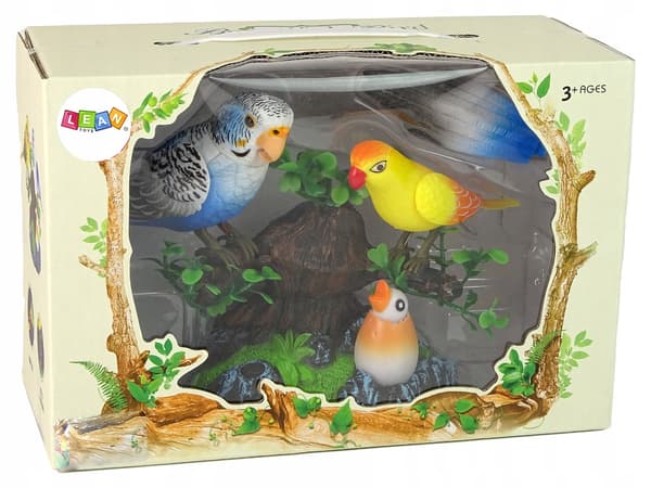 Singing Moving Parakeets – Colourful Tree