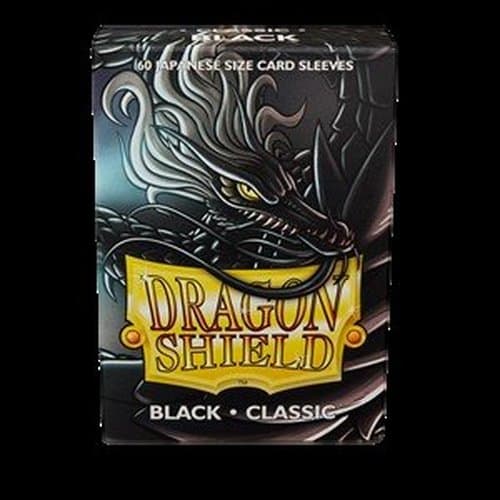 Yu-Gi-Oh! 60 Small Dragon Shield Sleeves - Classic Black