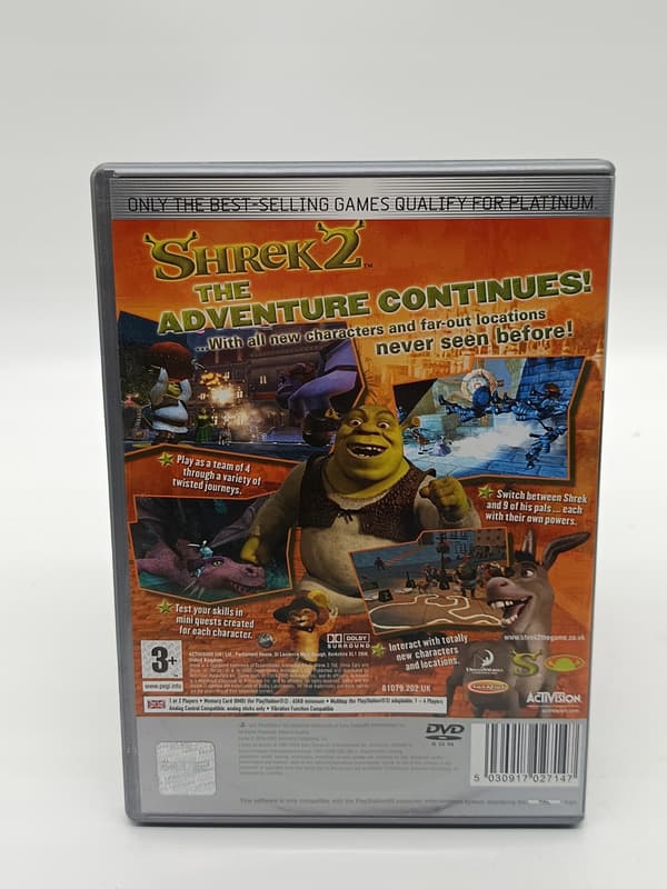SHREK 2 PS2 PlayStation 2 (PS2) boxed