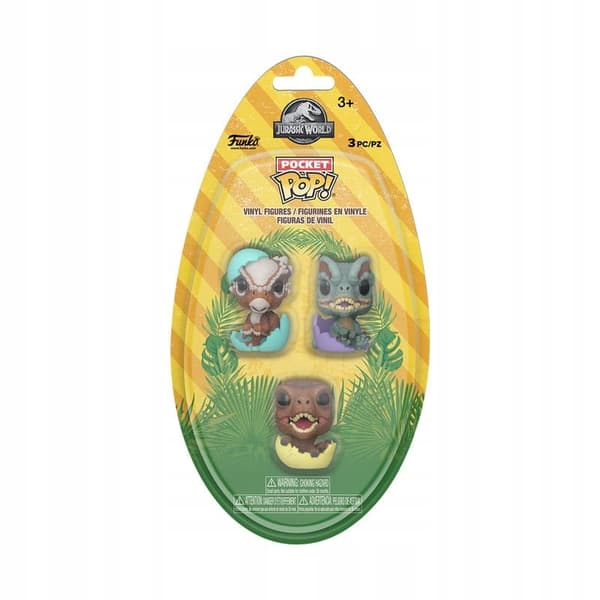 Jurassic Park Pocket POP! Vinyl Figure – Easter Egg 3-pack Dinosaur