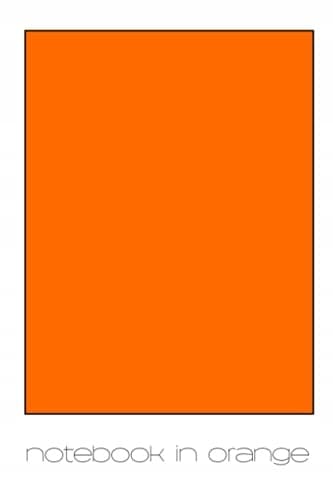 Notebook in Orange: 6" x 9" college-ruled, 120-page notebook
