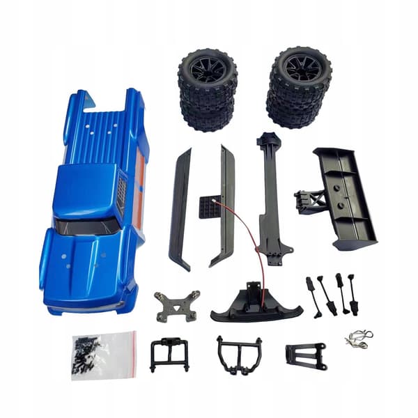 RC Body Shell DIY Replacement Parts with Wheels – Accessory for Wltoys