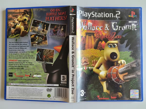 WALLACE & GROMIT IN PROJECT ZOO PS2 3xA