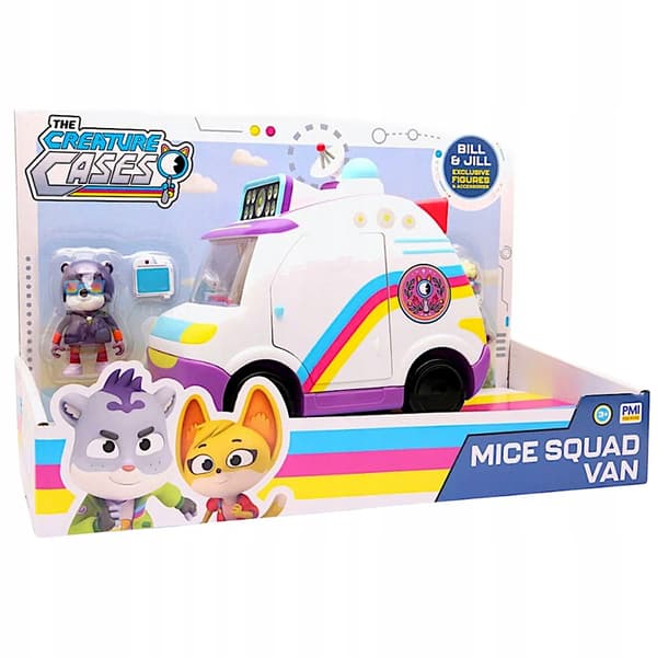 CREATURE CASES ANIMAL MYSTERIES MICE SQUAD VAN + 2 Figures