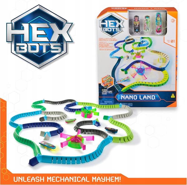 HEX BOTS NANO LAND STEM SET: 3 NANO ROBOTS
