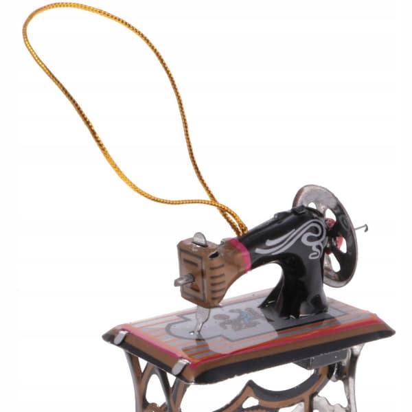 Mini sewing machine Model tin toy Collectables Hanging decoration