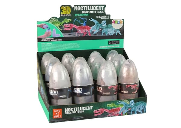 Openable Dinosaur Egg Figurine – Crystal – Random Dinosaur