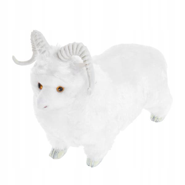 WHITE PLUSH SHEEP – A REALISTIC DECORATION AND TOY