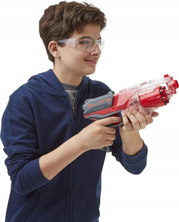 NERF N STRIKE ELITE DISRUPTOR RED BLASTER + 6 DARTS