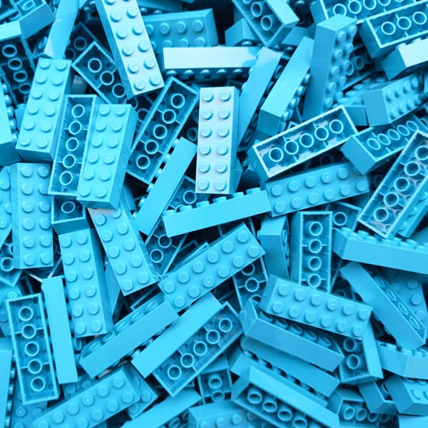 LEGO Brick 2x6 Medium Azure 6022000 2456 – 50 pieces