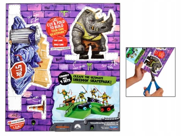 NINJA TURTLE FIGHTERS RAPHAEL Skatepark Figure Set